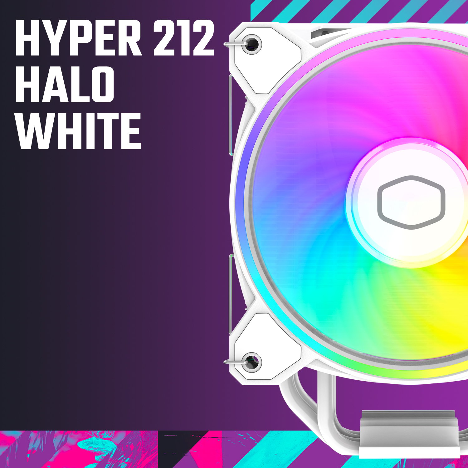 Cooler Master Hyper 212 Halo White CPU Air Cooler